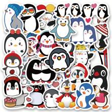 50 PCS Cute Penguin Stickers Vinyl Aesthetics Stickers, Decals, Scrapbooking, Diary, Bumper, Skateboard, Water Bottle, Cartoon, Hard Hat, Car Stickers