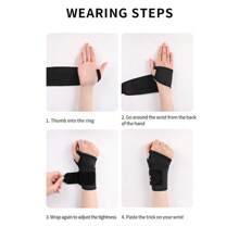 1 pezzo Polsiera regolabile, supporto per articolazioni con compressione, fascia da polso sportiva, confortevole e traspirante, accessori unisex taglia unica per palestra