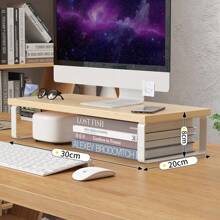 Notebook Computer Stand Desktop Computer Screen Desktop Elevated Desktop Storage And Storage Pad Elevated - White-a-1pcs - View 2
