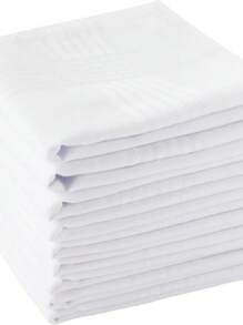Men's Handkerchiefs 100% Soft Cotton White Hankie Hankerchieves