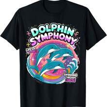 Retro Vintage Design Bottlenose Dolphin T-Shirt