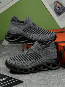 New Women's Basic Grey/Black Breathable Lightweight Walking Shoes, Suitable For Walking, Running, Commuting, Spring/Summer - Multicolor - View 4