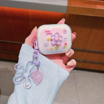 Colorful Transparent Shell Compatible With Redmi Buds 6 Pro/5 Pro/Mi Air 3 SE Earphones Protective Case, Redmi Buds 6 Earphone Case With Lanyard, Anti-Drop Soft Shell Compatible With Redmi Buds 5/6S/Buds 4 Pro