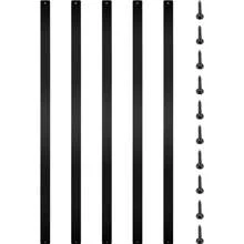 SKYSHALO Deck Balusters, 61-101 Pack Metal Deck Spindles, 32.25"X1" Or 29.5"X1" Or 26"X0.75" Or 32"X0.8"  Staircase Baluster With Screws, Aluminum Alloy Deck Railing For Wood And Composite Deck, Stylish Square Or Flat Or Wavy Baluster For Outdoor Stair Deck Porch