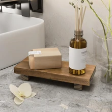 Classic Rosewood Soap Dish Tray, Suitable For Various Snacks, Cakes, Breads, Fruits, Great For Home Kitchen, Parties And Afternoon Tea