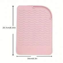 1PC Portable Silicone Heat Resistant Mat Hair Straightener Curler Insulation Pad Non-Slip Anti Heat Mat Hair Styling Tool For Travel