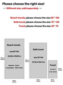 QIBHI 1pc Colorful Striped Bath Towel/Bathroom Towel,Absorbent Face Towel, Suitable For Home, Hotel, Bathroom, Pool, Gym, Beach Holiday Bathroom Decor Fall Decor Back To School