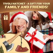 11 Inch Hatchet Camping Axe,Small Bushcraft Axe For Chopping And Wood Splitting,Ash Wood Handle,Perfect For Outdoor Survival And Adventures,Hunting, Trekking,Gardening - 11 英寸 - 查看 6