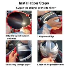 For Mini One Cooper S Hatchback Convertible R50 R52 R53 Car Rear View Mirror Covers Decoration Auto Accessories - Black - View 6