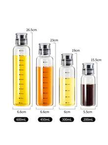 1 Stück, versiegelter Ölbehälter, eingekochte Sojasauce-Essig-Flasche, auslaufsichere Gewürz-Flasche für Küche Zuhause, Outdoor Picknick Grill Gewürz-Öl-Flasche