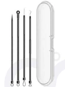 1-8 Pieces Set Blackhead Extractor Tool Blackhead Removal Tool Set, Acne Needle Set (For Blemish Removal), Acne Treatment, (For Facial Skin Defects) - Black, Skin Care, Room Decor, Home Decor, Bedroom Decor,Blackhead Remover,Beauty,Skin Care Products,Spa,Self Care,Skin Care Tools,Face Care,Esthetician Supplies,Skin,Face Wash,Facial