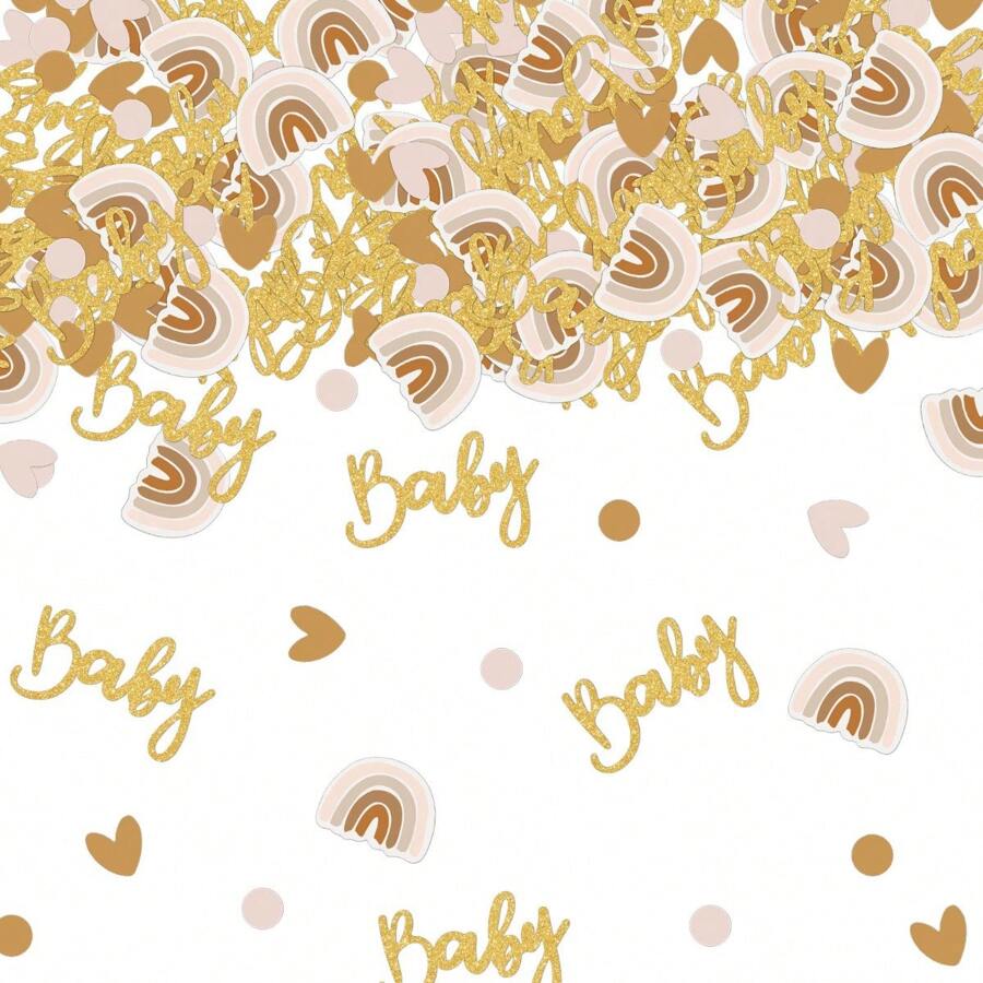 1 Set Of Baby Gender Reveal Party Table Confetti Decorations, Wholesale Paper Pieces For Baby Shower Desktop Decor