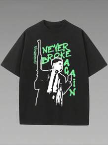 Young Boys Album Printed Casual Short Sleeve Women's T-Shirt 1 Pcs 220g Heavy Cotton T Shirt