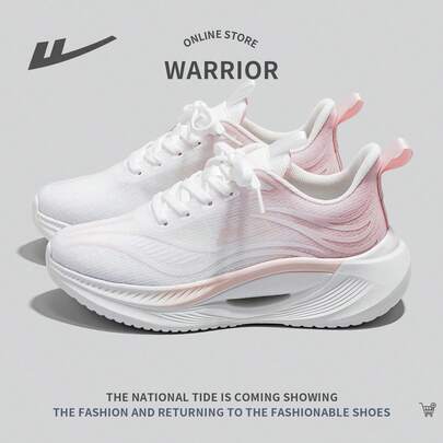 WARRIOR 1 Đôi Giày Thể Thao Buộc Dây Cho Nữ, Lưới Thoáng Khí Chống Trượt Thoải Mái Đa Năng Nhẹ Giày Chạy Bộ Cho Mặc Thường Ngày Ngoài Trời