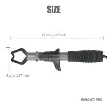 Fish Lip Pliers Grab Grip Tool Stainless Steel Fish Holder Fishing Tool Extended Version TPR Handle Fishing Men's Fishing Tackle