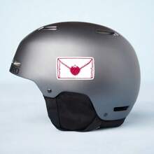 1 件草莓情书乙烯基贴纸 | 美观可爱的文具贴花，适用于日记本、计划本和子弹日记本 | 爱书人礼物 | Cottagecore 草莓贴纸，适用于笔记本电脑、水瓶和剪贴簿 - 彩色 - 查看 7