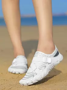 Summer Beach Shoes Unisex Waterproof Non-Slip Swim Shoes Quick Dry River Trekking Snorkeling Indoor Sports Fitness Shoes - White - View 2