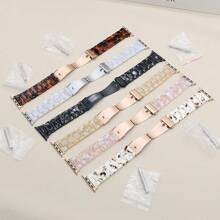 Candy Color Resin Strap For Apple Watch 46mm 41mm 45mm 38mm 42mm 44mm 40mm Macaron Replace Wrist Watchband Belt Smart Watch For Apple Watch Series Ultra 10 9 8 7 6 5 4 3 2 1 Band Accessories - Multicolor - View 3