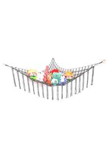 Organizador de animales lindos, soporte de peluche para decoración del hogar en dormitorio y sala de estar, red de esquina, muñeco de peluche en forma de triángulo para almacenamiento, hamaca, hamaca para almacenamiento de animales de peluche, hamaca grande para muñecas, red decorativa para habitación de animales de peluche