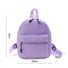 Mochila para mujer, mochila de estilo Preppy de Color sólido, mochilas escolares para estudiantes, bolsos de alta capacidad, mochila de Material de nailon BTGA - Beis - Ver 7