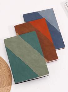 1pc Fashionable Classic Ombre Color Business Notebook, Notepad, Exercise Book