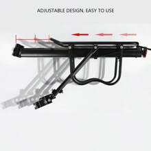 Quick Release Bicycle Rear Seat Rack Adjustable Mountain Bike Luggage Carrier With Reflector - Black - View 3