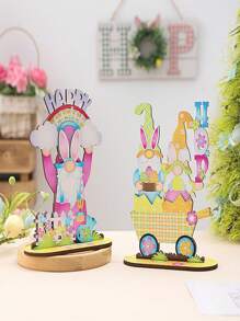 Decoraciones de Pascua Hágalo usted mismo Gnomo sin cara creativo Hombre viejo Decoración para el hogar Regalos para fiestas, Adecuado para fiestas de Pascua, fiestas festivas