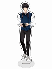 1 pieza Figura acrílica de pie de cómic coreano, anime y manhwa "Perdido en la nube" - Figura de acción, decoración de escritorio y hogar, regalo de cumpleaños perfecto para amigos. - Multicolor - Ver 10