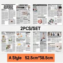 Ins Style English Newspaper,Photography Props,Photo Props,Decorative Ornaments,Fashion Clothing Home Decor,Food Photography Background Props, Flower Wrapping Paper Atmosphere Decoration,