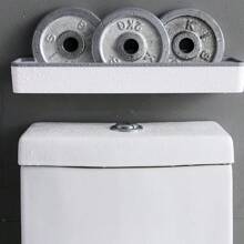 Wall Hanging Toilet Bathroom Storage Cabinet Rack Punch Free Multifunctional Artifact Above Toilet Rack Shelf Organizer
