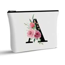 母亲节礼物 帆布化妆包 便携拉链化妆包 大容量拉链手拿包 小邮包 化妆包 旅行包 简约化妆包