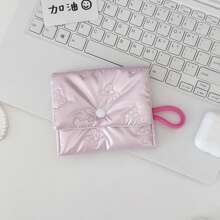 Bow Tie Zipper Coin Purse, Women's Sanitary Pad Storage Bag, Multi-Function Student Portable Storage Pouch - Multicolor - View 8