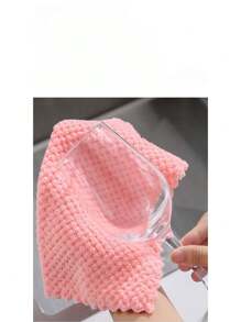 10pcs Coral Fleece Dish Cloths, Absorbent Non-Slip Scrub Pads For Kitchen, Pineapple Pattern Cleaning Rags [Note: Slight Color Variation May Occur Due To Lighting During Photography, But It Does Not Affect Usability.] - Multicolor - View 7