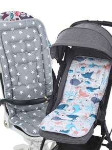 1pc Almofada de assento para carrinho de bebê, almofada espessa de absorção de choque para carrinho de bebê, cadeira alta, cadeira de balanço, berço, uso em todas as estações - Multicolorido - Ver 1