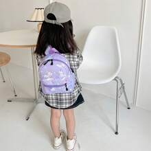 Kids Toddler Girls Boys Backpack Cartoon Dinosaur Lightweight Large Capacity Schoolbag Children Bag Knapsack - Purple - View 6
