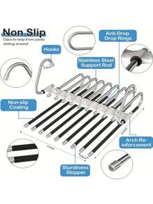 1pc Upgraded Collapsible Pants Hangers,Clothes Hanger With S-Type Stainless Steel,Multifunctional Closet Organizer, Closet Organizer For Pants Jeans Scarf Hanging For Mother's Day,Valentine's Daybedroom,Organizer,Organiser,Home Storage,White T Shirt Women,Black Pants Women,Ladies Winter Clothes,Dress,Winter Clothes For Ladies,Elegant Woman Dresses,White Shirt For Ladies,Long Sleeve,White Jumpsuit For Women,Spring Dresses For Women,Spring Outfits For Women,Spring,Spring Clothes,Minimalist,Summer Tops