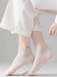 6 Pairs Breathable Women Short Sports Socks, Summer/Autumn Thin Ankle Socks, Non-Slip - Multicolor - View 5