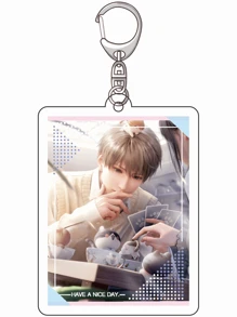 1pc Game Love And Deepspace Anime Love And Deep Sky Series Acrylic Keychain Cute Cartoon Keyring Bag, Suitcase Accessory Phone Pendant Car Ornament. - Multicolor - View 10