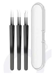 1-8 Pieces Set Blackhead Extractor Tool Blackhead Removal Tool Set, Acne Needle Set (For Blemish Removal), Acne Treatment, (For Facial Skin Defects) - Black, Skin Care, Room Decor, Home Decor, Bedroom Decor,Blackhead Remover,Beauty,Skin Care Products,Spa,Self Care,Skin Care Tools,Face Care,Esthetician Supplies,Skin,Face Wash,Facial