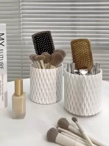 1 件 360° 旋转化妆刷架，化妆品收纳盒，办公桌收纳，梳妆台收纳，笔架，刷子架，化妆刷收纳，现代设计，钻石图案，节省空间，居家，办公室，女士，所有场合 - 彩色 - 查看 5