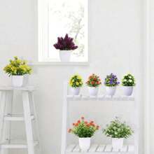 1 pieza Planta falsa en maceta, planta artificial pequeña para decoración del hogar, helecho artificial para interior, decoración para mesa de baño, escritorio, dormitorio, gabinete y cocina, decoración de primavera, regalo de decoración para habitación, dormitorio, cumpleaños y graduación