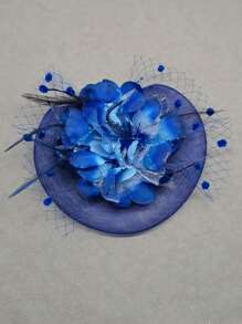 Fascinators Hat Kentucky Derby Tea Party Headwear For Women Girls Flower Mesh Ribbons Headband