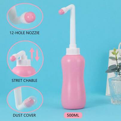 Expandable, Post-Partum Care Inverted Bottle, Must-Have For Vaginal Cleaning And Recovery, Portable Travel Bidet Sprayer For Women, Peri Bottle With Dual Spray Heads, Detachable Bidet Basin, Multifunctional Efficient Butt Washer, Gift Box