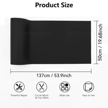 118*7.9 英寸自粘式沙发靠背皮革修补贴片，1 件 PU 布片，PU 皮革贴纸，餐厅厨房装饰桌布餐椅修补贴纸 - 自粘式人造皮革修补贴片，适用于家具、沙发、汽车座椅、摩托车座椅、船用座椅、沙发、双人沙发修理套件 - 彩色 - 查看 19