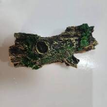 Resin Hollow Tree Stump Cave Ornament For Fish Tank, Reptile Hideaway Habitat Decor, Aquatic Animal Shelter Accessory