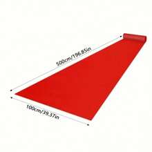 1 pieza Alfombra roja de decoración de fiesta de cumpleaños, Navidad, boda, inauguraciones de tienda, ceremonias, exposiciones y otras celebraciones - Alfombra roja desechable para recepción y acceso