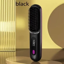 便携式无线直发梳，USB 充电，三种温度设置，防烫，非常适合居家办公旅行日常使用，是送给女士的礼物。 - 彩色 - 查看 12