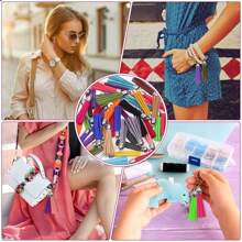 20/50 piezas Colgantes con borlas dorados y plateados, broches, accesorios para pendientes, llaveros, colgantes, borlas para manualidades y joyería DIY