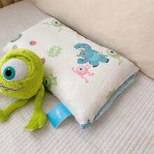 Disney 1pc Cartoon Design Pillow Cover With Pillow Insert, A. Knitted Cool-Feel Fabric, B. 3D Bubble Dot Design, Soft, Skin-Friendly, Comfortable, Suitable For Napping, Bedroom, Hotel, Sofa Decor, All Seasons
