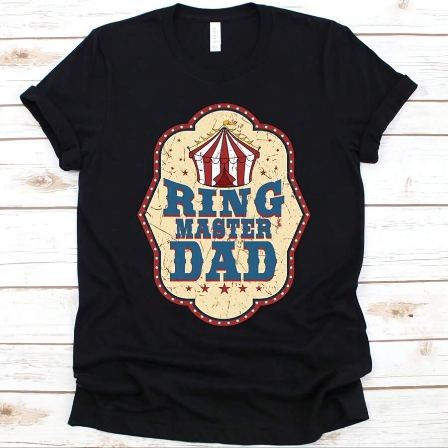 Rinster Dad Shirt, Father's Day Gift, Circus Skills, Entertainer Graphic, Circus Clown, Circus Performer, Circus Lover, Carnival Design - Black - View 1